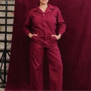 Big Bud Press Burgundy Utility Jumpsuit